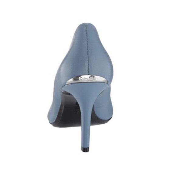 Calvin Klein Gayle Nappa Stone Blue SIZE 9.5M - Picture 2 of 12